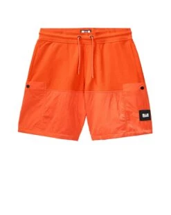 Weekend Offender Azeez Parachute Pocket Shorts Pure Orange