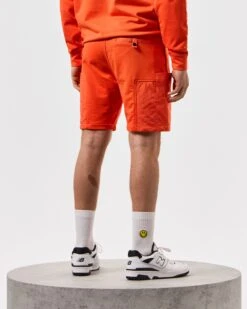 Weekend Offender Azeez Parachute Pocket Shorts Pure Orange -Clothing Shop STSS2420 AZEEZ PURE ORANGE 5365 MODEL