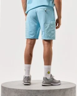 Weekend Offender Azeez Parachute Pocket Shorts Saltwater Blue -Clothing Shop STSS2420 AZEEZ SALTWATER 4926 MODEL