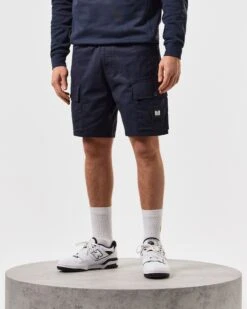 Weekend Offender Scopello Cargo Shorts Navy -Clothing Shop STSS2425 SCOPELLO NAVY 5440 MODEL