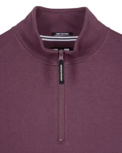 Weekend Offender Kraviz Quarter Zip Sweatshirt Deep Plum -Clothing Shop SWAW13 14 KRAVIZ DEEP PLUM 3050
