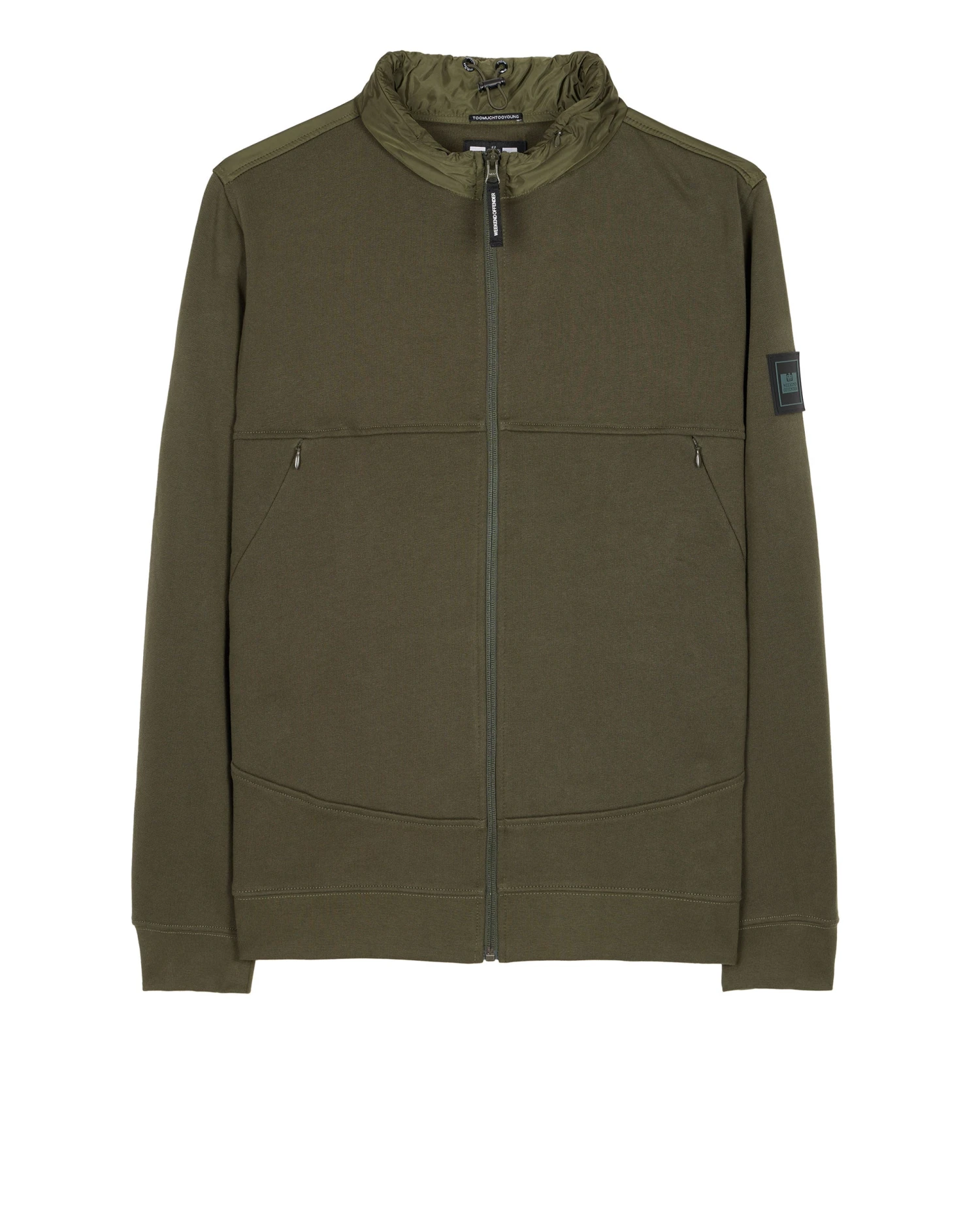 Weekend Offender Praia Zip Sweatshirt Dark Green 1 Weekend Offender Praia Zip Sweatshirt Dark Green