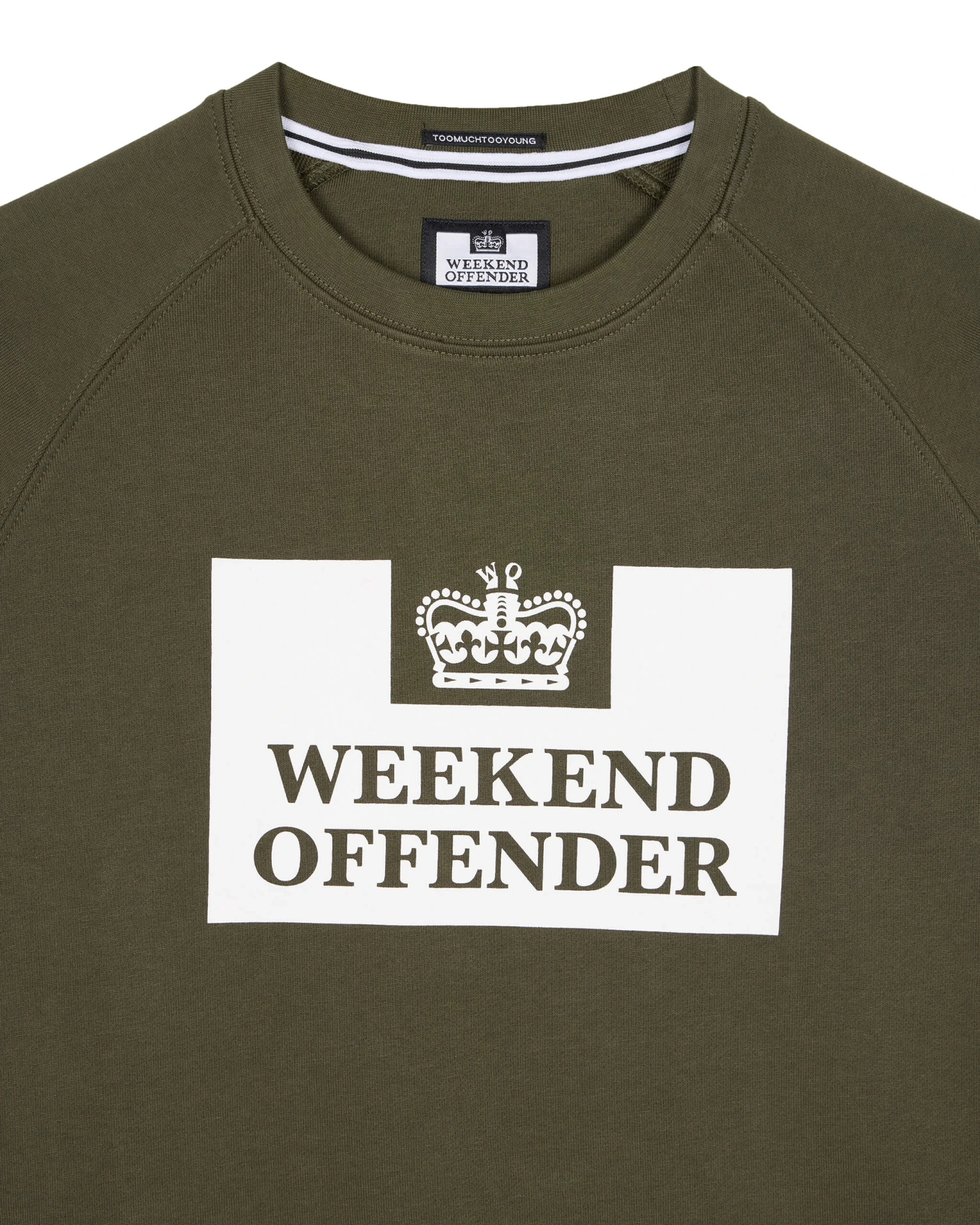 Weekend Offender Penitentiary Classic Sweatshirt Dark Green - Plus Size 5 Weekend Offender Penitentiary Classic Sweatshirt Dark Green - Plus Size - Image 5