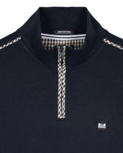 Weekend Offender Matisa Quarter Zip Sweatshirt Navy/House Check 11 Weekend Offender Matisa Quarter Zip Sweatshirt Navy/House Check -Clothing Shop SWAW23 13 MATISA NAVY HOUSE CHECK 2696 108367a2 8ef7 4f08 86ef 15050af99302