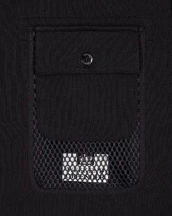 Weekend Offender Adiel Mesh Pocket Sweatshirt Black -Clothing Shop SWAW23 16 ADIEL BLACK 0815
