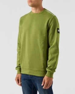 Weekend Offender F Bomb Sweatshirt Kiwi Green -Clothing Shop SWAW2302 F BOMB KIWI 0408