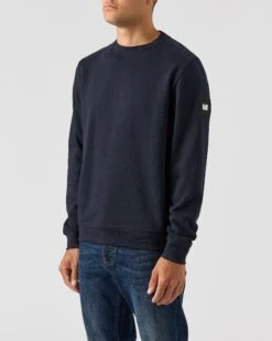 Weekend Offender F Bomb Sweatshirt Navy -Clothing Shop SWAW2302 F BOMB NAVY 0412