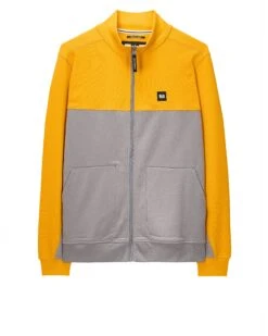 Weekend Offender Topping Zip Through Sweatshirt Light Grey