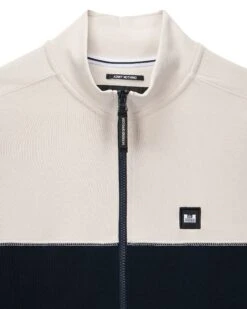 Weekend Offender Topping Zip Through Sweatshirt Navy -Clothing Shop SWAW2305 TOPPING NAVY5282