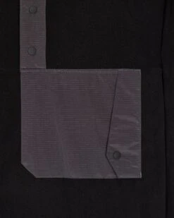 Weekend Offender Cruz Polar Fleece Black/Greystone -Clothing Shop SWAW2306 CRUZ BLACK GREY 3653