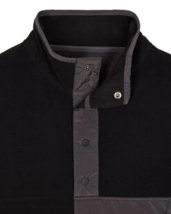 Weekend Offender Cruz Polar Fleece Black/Greystone -Clothing Shop SWAW2306 CRUZ BLACK GREY 3654