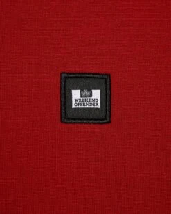 Weekend Offender Ferrer Sweatshirt Scarlet Red -Clothing Shop SWAW2309 FERRER SCARLET 0167