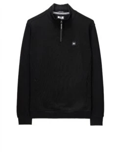 Weekend Offender Faraone Quarter Zip Sweatshirt Black