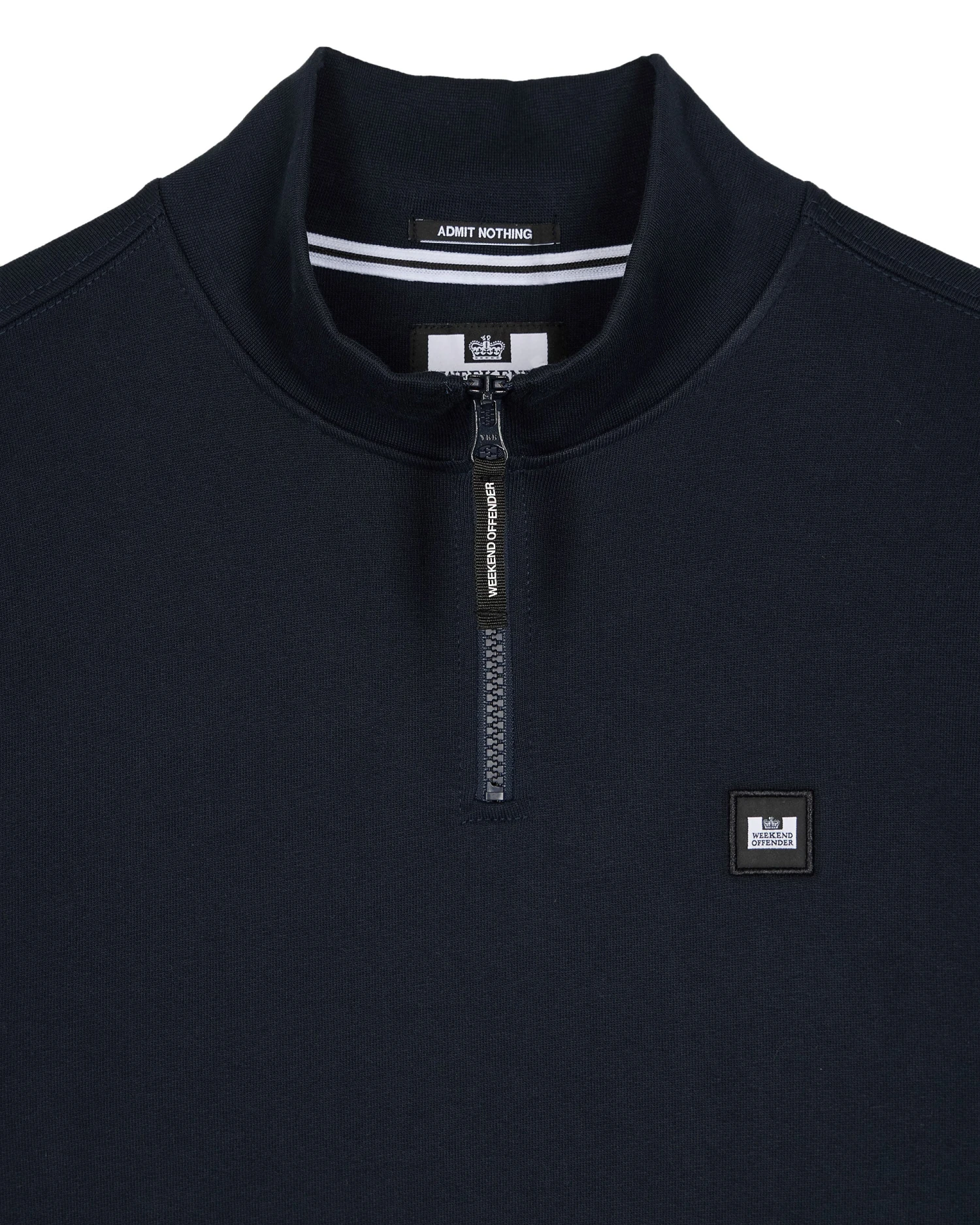 Weekend Offender Faraone Quarter Zip Sweatshirt Navy 5 Weekend Offender Faraone Quarter Zip Sweatshirt Navy - Image 5