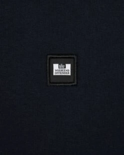 Weekend Offender Vega Sweatshirt Navy/Blue House Check -Clothing Shop SWAW2312 VEGA NAVY BLUE CHECK 0213