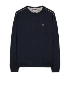 Weekend Offender Vega Sweatshirt Navy/House Check - Plus Size