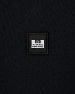 Weekend Offender Vega Sweatshirt Navy/House Check -Clothing Shop SWAW2312 VEGA NAVY HOUSE CHCK 0220