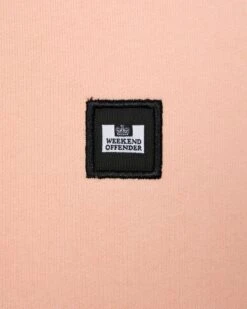 Weekend Offender Vega Sweatshirt Peachy/House Check -Clothing Shop SWAW2312 VEGA PEACHY HOUSE CHECK 0207