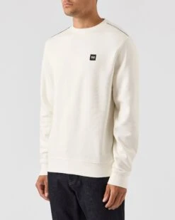 Weekend Offender Vega Sweatshirt Winter White/House Check -Clothing Shop SWAW2312 VEGA WINTER WHITE HOUSE CHECK 0132 MODEL