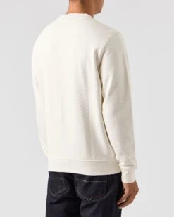 Weekend Offender Vega Sweatshirt Winter White/House Check -Clothing Shop SWAW2312 VEGA WINTER WHITE HOUSE CHECK 0133 MODEL
