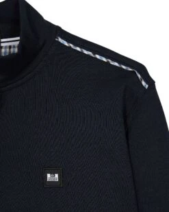Weekend Offender Matisa Quarter Zip Sweatshirt Navy/Blue House Check 11 Weekend Offender Matisa Quarter Zip Sweatshirt Navy/Blue House Check -Clothing Shop SWAW2313 MATISA NAVY BLUE HOUSE CHECK 4069