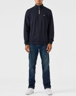 Weekend Offender Matisa Quarter Zip Sweatshirt Navy/House Check 9 Weekend Offender Matisa Quarter Zip Sweatshirt Navy/House Check -Clothing Shop SWAW2313 MATISA NAVY HOUSE CHECK 0020
