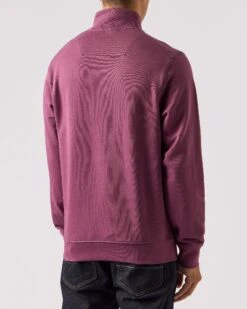 Weekend Offender Kraviz Quarter Zip Sweatshirt Deep Plum -Clothing Shop SWAW2314 KRAVIS DEEP PLUM 0380 Copy