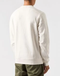 Weekend Offender Adiel Mesh Pocket Sweatshirt Winter White -Clothing Shop SWAW2316 ADIEL WINTER WHITE 0714 MODEL