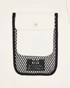 Weekend Offender Adiel Mesh Pocket Sweatshirt Winter White -Clothing Shop SWAW2316 ADIEL WINTER WHITE 4053