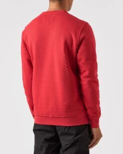 Weekend Offender Avery Sweatshirt Scarlet Red -Clothing Shop SWAW2317 AVERY SCARLET 0267 MODEL