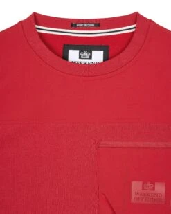 Weekend Offender Avery Sweatshirt Scarlet Red -Clothing Shop SWAW2317 AVERY SCARLET 7011 NEW 205a3938 483e 4ae7 b67e e2139d3a64f4