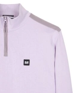 Weekend Offender Andrade Quarter Zip Sweatshirt Wisteria -Clothing Shop SWSS23 04 ANDRADE WISTERIA 1755 2