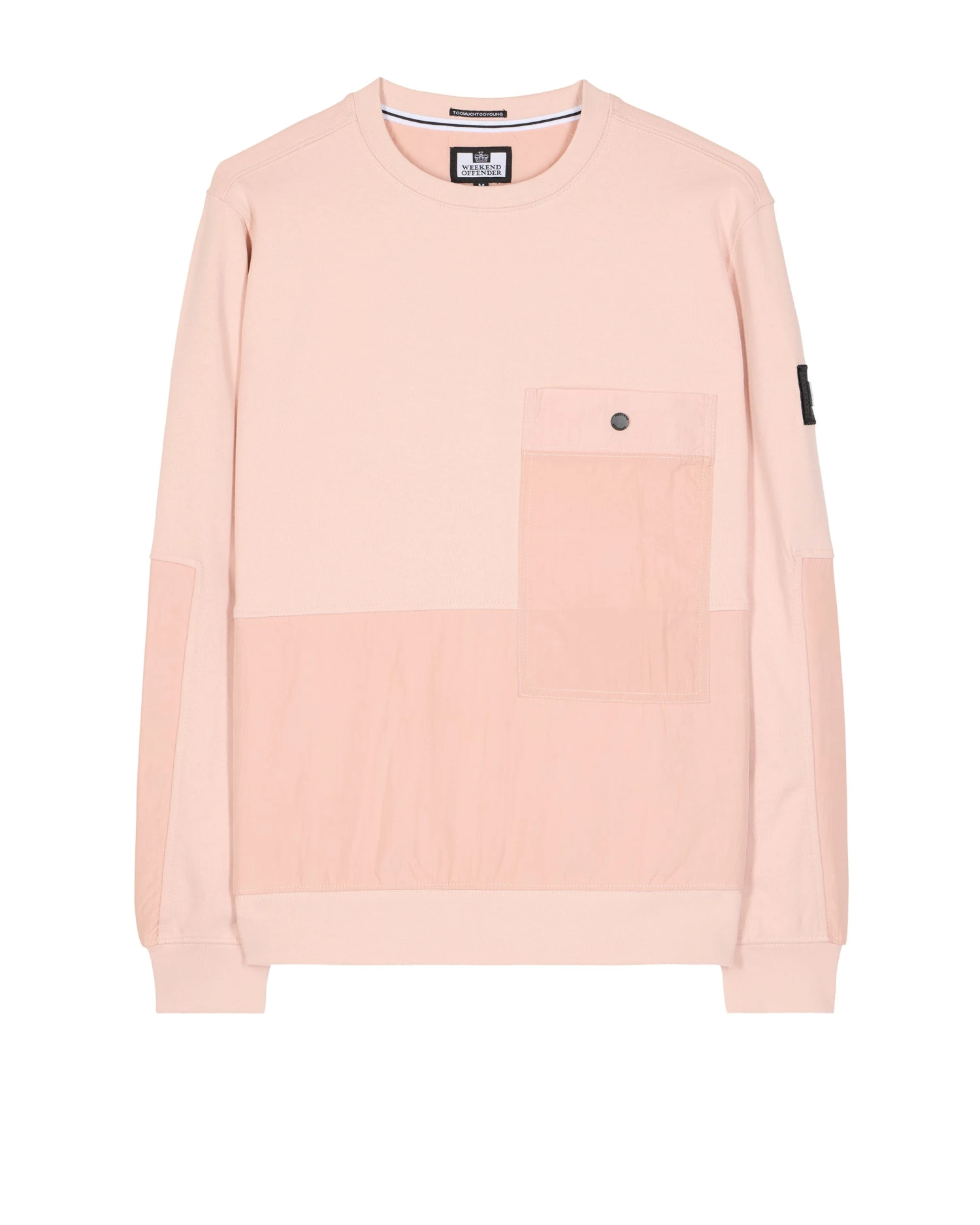Weekend Offender Sirenko Pocket Sweatshirt Rosewater 1 Weekend Offender Sirenko Pocket Sweatshirt Rosewater