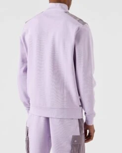 Weekend Offender Andrade Quarter Zip Sweatshirt Wisteria -Clothing Shop SWSS2304 ANDRADE WISTERIA 4973