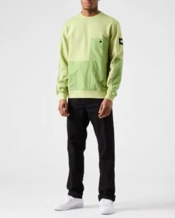 Weekend Offender Sirenko Pocket Sweatshirt Fern Moss -Clothing Shop SWSS2307 SIRENKO FERN MOSS 3479WO