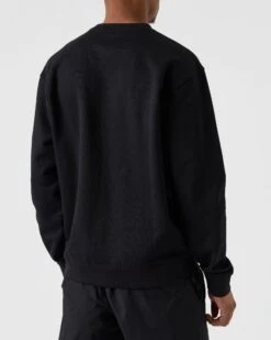 Weekend Offender Dirrell Oversized Sweatshirt Black -Clothing Shop SWSS2310 DIRELL BLACK 4811