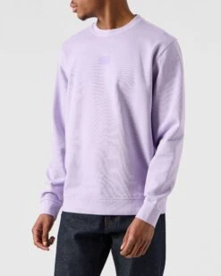Weekend Offender Adames Garment Dye Sweatshirt Wisteria -Clothing Shop SWSS2311 ADAMES WISTERIA 4923