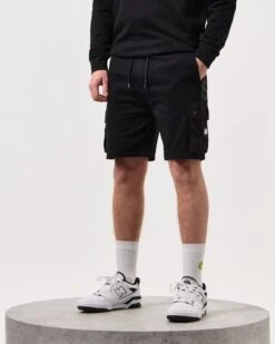 Weekend Offender Pink Sands Jogger Shorts Black -Clothing Shop SWSS2401 FBOMB BLACK 6451 MODEL