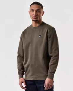 Weekend Offender Ferrer Sweatshirt Castle Green -Clothing Shop SWSS2402 FERRER CASTLE GREEN 7558