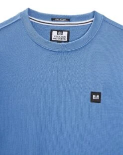 Weekend Offender Ferrer Sweatshirt Coastal Blue -Clothing Shop SWSS2402 FERRER COASTAL 11426