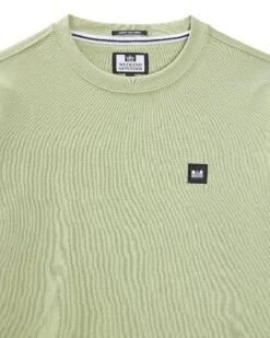 Weekend Offender Ferrer Sweatshirt Pale Moss Green -Clothing Shop SWSS2402 FERRER PALE MOSS 11370
