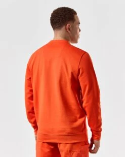 Weekend Offender Ferrer Sweatshirt Pure Orange -Clothing Shop SWSS2402 FERRER PURE ORANGE 5363 MODEL