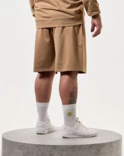 Weekend Offender Lerena Jogger Shorts Cognac Brown - Plus Size -Clothing Shop SWSS2404X VEGA COGNAC 8062 PLUS