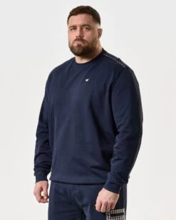 Weekend Offender Vega Sweatshirt Navy - Plus Size -Clothing Shop SWSS2404X VEGA NAVY 8049 PLUS