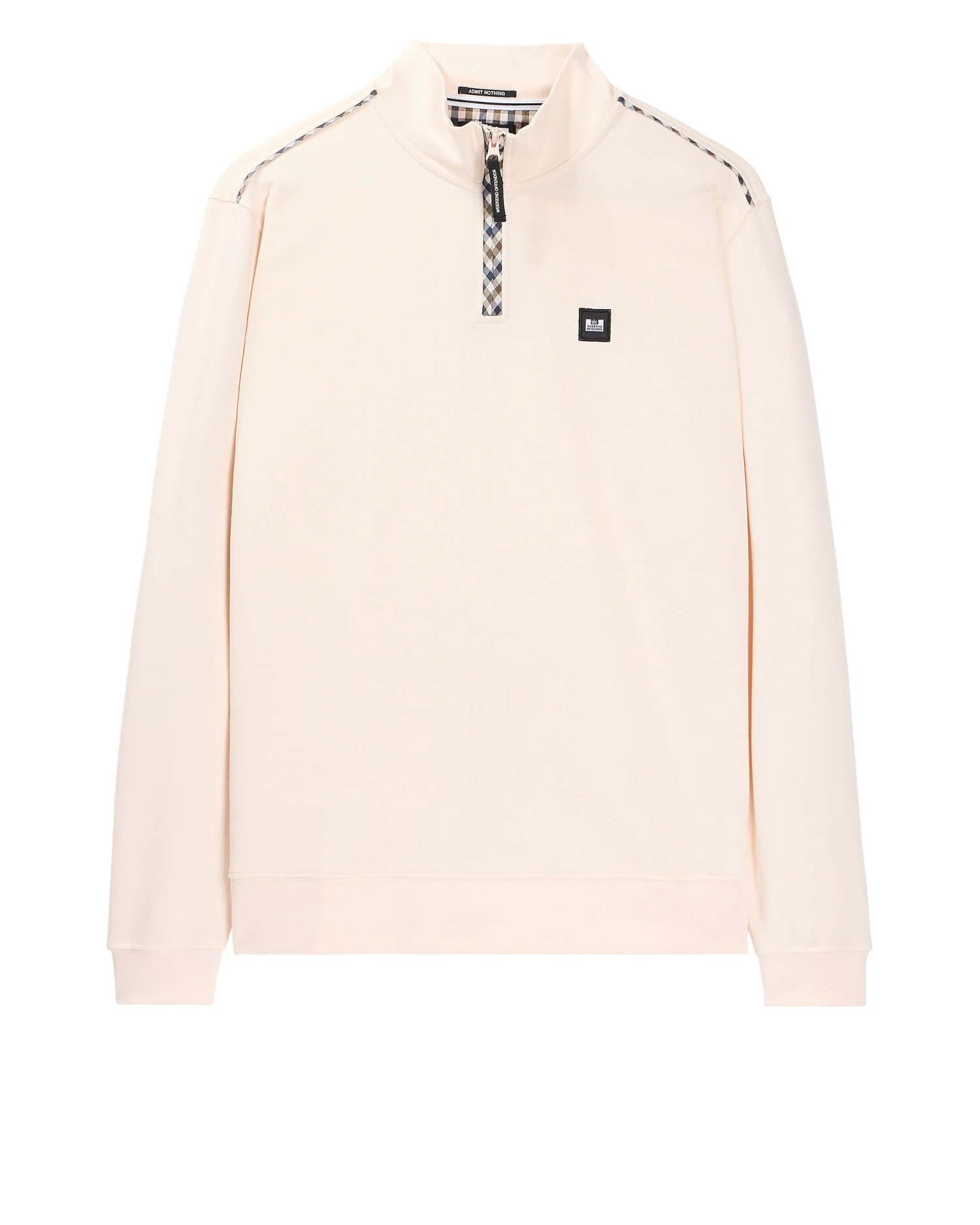 Weekend Offender Matisa Quarter Zip Sweatshirt Alabaster 1 Weekend Offender Matisa Quarter Zip Sweatshirt Alabaster