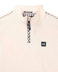 Weekend Offender Matisa Quarter Zip Sweatshirt Alabaster 11 Weekend Offender Matisa Quarter Zip Sweatshirt Alabaster -Clothing Shop SWSS2405 MATISA NAVY 5724