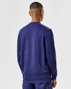 Weekend Offender F Bomb Sweatshirt Bright Navy -Clothing Shop SWSS2410 SIRENKO BRIGHT NAVY 4354 MODEL