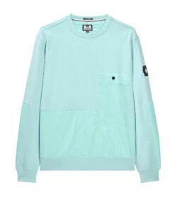 Weekend Offender Sirenko Pocket Sweatshirt Celeste Green