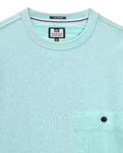 Weekend Offender Sirenko Pocket Sweatshirt Celeste Green -Clothing Shop SWSS2410 SIRENKO CELESTE 11325