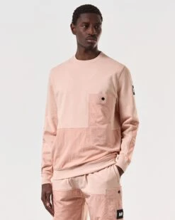 Weekend Offender Sirenko Pocket Sweatshirt Nectar Pink -Clothing Shop SWSS2410 SIRENKO NECTAR 7120